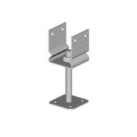 Ankurplaat 14-07/140x120 valge tsink / pakend 1 tk