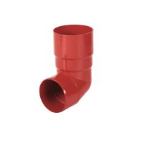 BRYZA Saju toru ühendus 89° plast Ø 63 mm, Punane RAL 3011