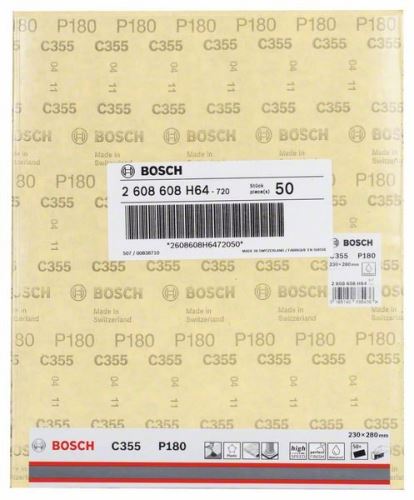 BOSCH lihvpaber C355 230 x 280 mm, P180 2608608H64
