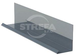 Seina plekkide kombineerimiseks katte liistuga RŠ 200, Prefalz stucco, antratsiit P.10 RAL 7016