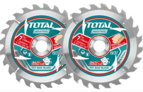 TOTAL eriti õhuke saeketas, TCT, 185 mm, komplekt 2 tk, industrial TAC2331853