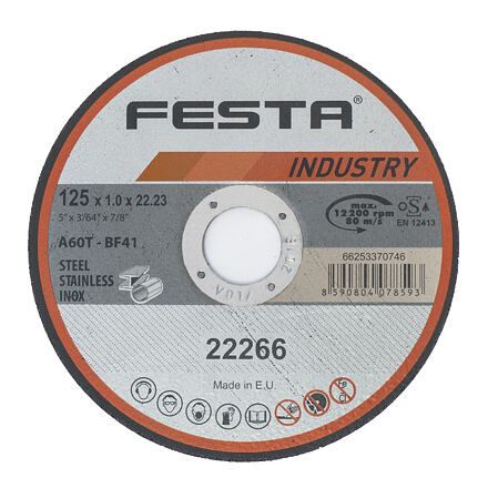 Festa Industry lõikeketas 125x1,6x22 / pakend 1 tk