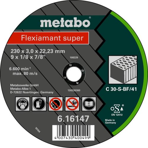 METABO Lõikeketast - kivi 115x2,5x22,2 mm 616728000