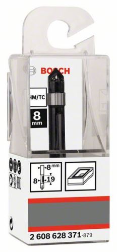 BOSCH kopeerfrees 8 mm, D1 8 mm, L 19 mm, G 66 mm 2608628371
