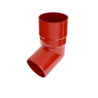 BRYZA Alla põlve 67° plast Ø 63 mm, Punane RAL 3011