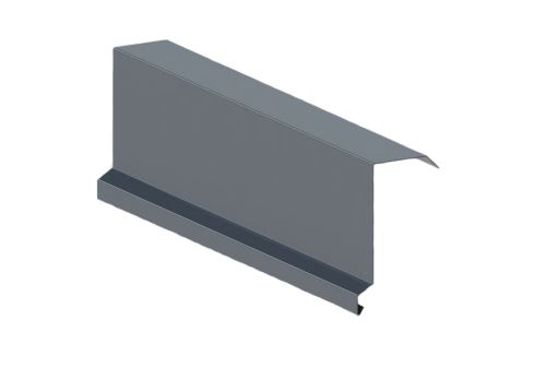 Ülatuuleplekk RŠ 250, Prefalz stucco, antratsiithall P.10 RAL 7016
