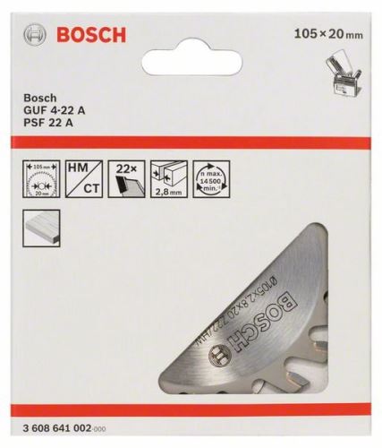 BOSCH Ketassfrees 22, 20 mm, 2,8 mm 3608641002