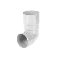 BRYZA Voolutoru 89° plastist Ø 90 mm, Valge RAL 9010