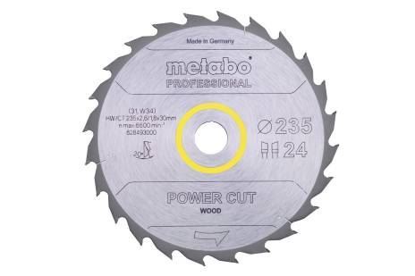METABO saeketas "power cut wood - professional", 315 x 30 mm, 24 hammast, 20° 628016000