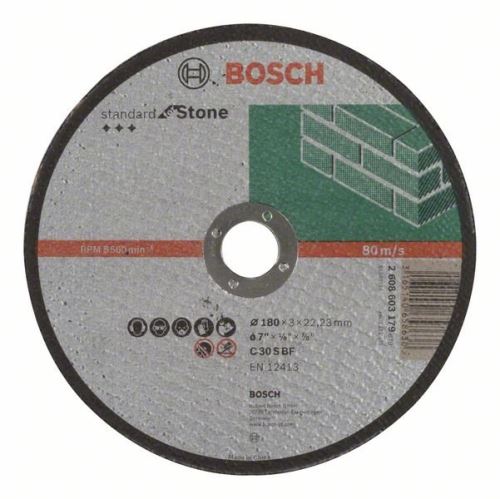 BOSCH Lõikeketas sirge SaS C 30 S BF, 115 mm, 22,23 mm, 3,0 mm 2608603177