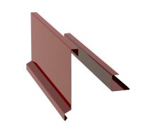 Tuuleplekk plastkivikatuse jaoks RŠ 375, Prefalz sile, tume punane P.10 RAL 3009