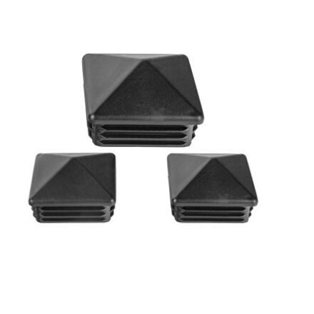 Ruutu toru kork 80x80mm, must / pakend 1 tk